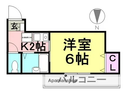 シエテ神田北マンション(1K/2階)の間取り写真