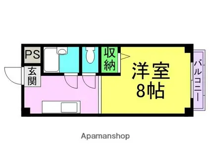 メゾンプチ甲子園Ⅰ(1K/3階)の間取り写真