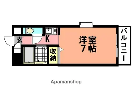 メゾン・ド・マキ(1K/3階)の間取り写真