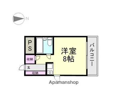 サンハイム立花(1K/2階)の間取り写真