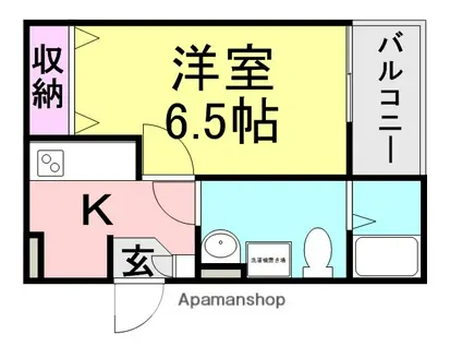 ヴィレッタ武庫之荘(1K/2階)の間取り写真