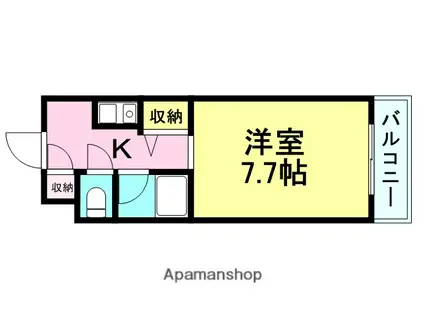 レジェンダリー甲子園(1K/1階)の間取り写真