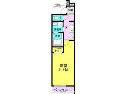 フジパレス尼崎東難波2番館(1K/3階)の間取り写真