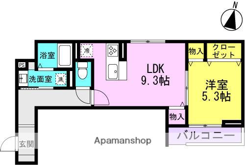 METEOR GRAND(1LDK/3階)の間取り写真