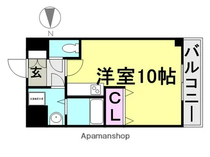 OS RESIDENCE 尼崎(ワンルーム/5階)の間取り写真