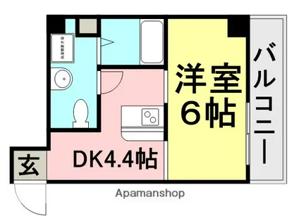 ドミトリー神田(1K/3階)の間取り写真
