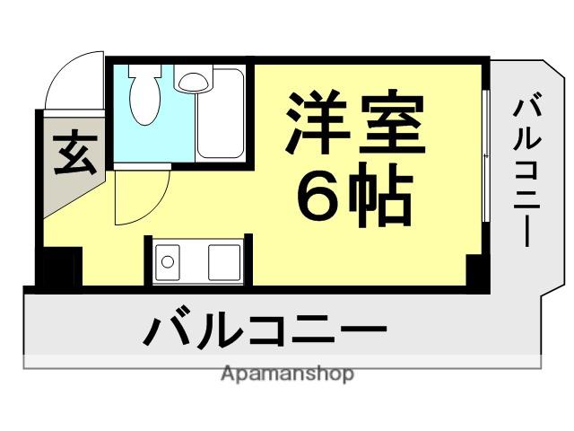 ルネサンス尼崎(ワンルーム/6階)の間取り写真