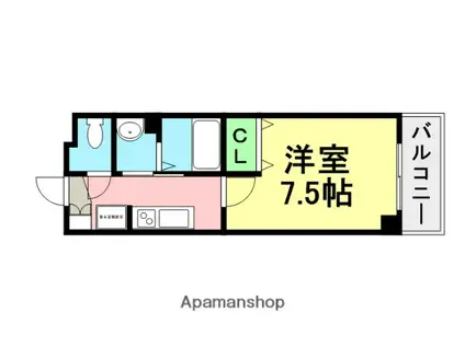 アーイ塚口(1K/2階)の間取り写真