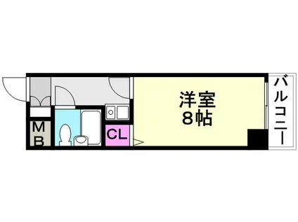 サンシャイン東園田(1K/3階)の間取り写真