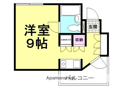 CUBE南塚口3(ワンルーム/3階)の間取り写真