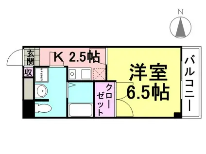 クリスタルプラザ(1K/5階)の間取り写真