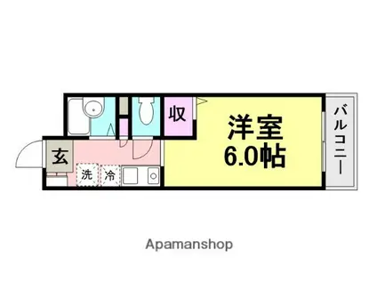 エスペランサカーサ(1K/3階)の間取り写真