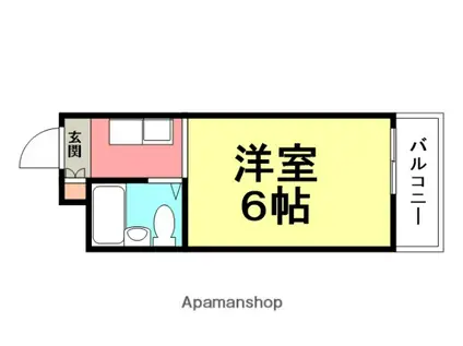 アーバンハイツテラモト(ワンルーム/3階)の間取り写真