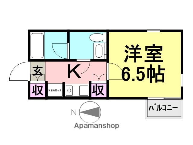 PRIVETACHIBANARESIDENCE(1K/3階)の間取り写真