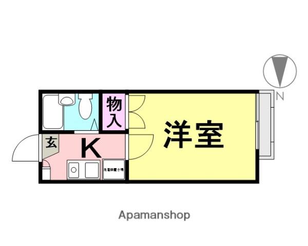 ミツマツⅠ(1K/1階)の間取り写真