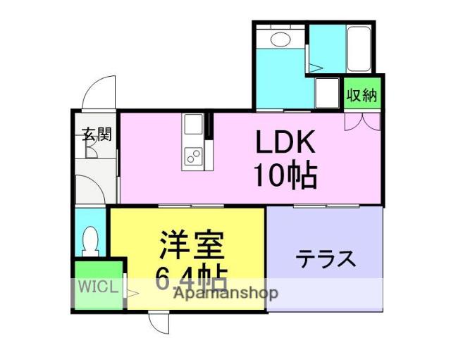 メゾンランジュ(1LDK/1階)の間取り写真