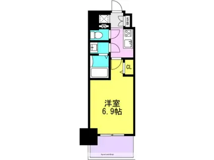 フォーリアライズ尼崎エラン(1K/12階)の間取り写真