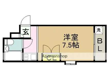 メゾン・ド・六甲パート2(ワンルーム/3階)の間取り写真