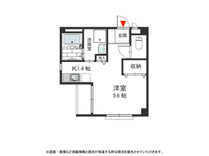 エルハイム(1K/1階)の間取り写真