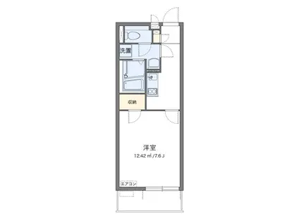 クレイノ長田天神(1K/1階)の間取り写真