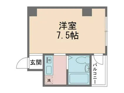 サルナートなかはら(1K/1階)の間取り写真