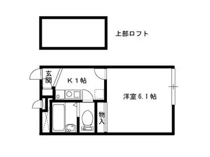 レオパレスフィレンツェ赤坂Ⅰ(1K/2階)の間取り写真