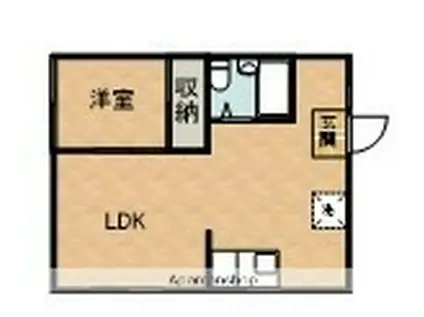 山田文化(1LDK/2階)の間取り写真