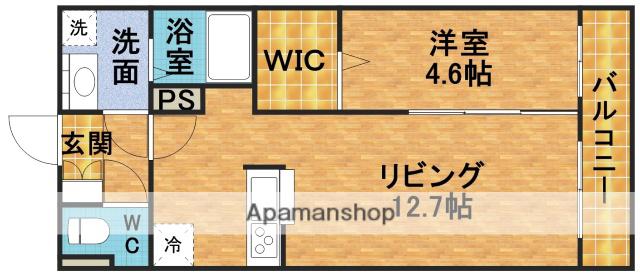 オプティマⅢ(1LDK/1階)の間取り写真