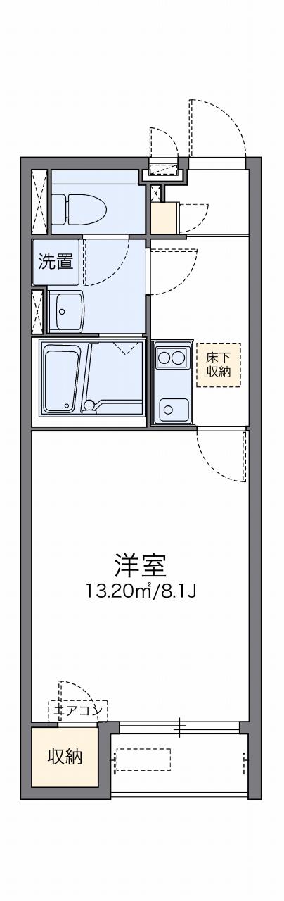 レオネクストFOREVERⅢ(1K/1階)の間取り写真