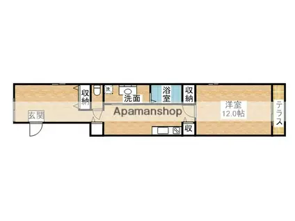 ファミリーマンション和田(1LDK/1階)の間取り写真