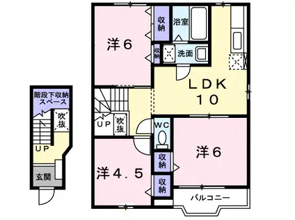 LA・プラティーヌ(3LDK/2階)の間取り写真