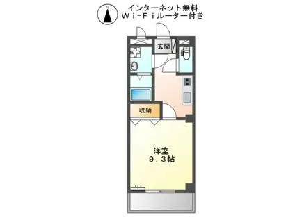 パーソナル飯田12(1K/1階)の間取り写真