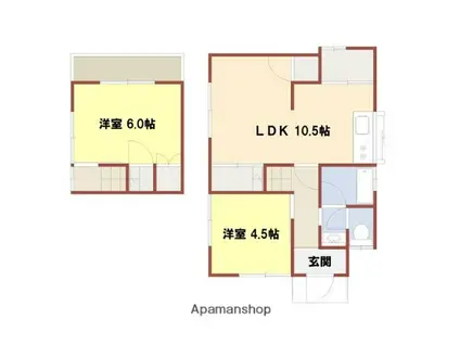 山陽電気鉄道本線 伊保駅 徒歩15分 2階建 築50年(2LDK)の間取り写真
