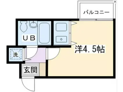 朝日プラザサウスコア姫路(ワンルーム/3階)の間取り写真