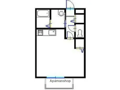 コンフォートテクノⅠ(1K/2階)の間取り写真