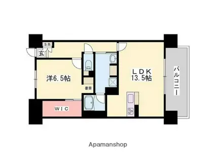 プレサンスネオ姫路(1LDK/4階)の間取り写真