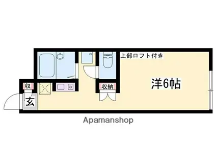 サニーフラット辻井(1K/1階)の間取り写真