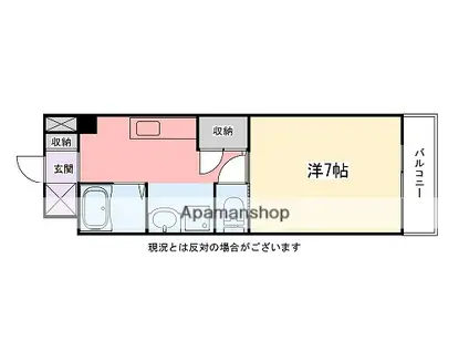 インタービレッジ青山二番館(1K/1階)の間取り写真