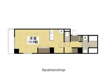 イルソーレ南駅前(ワンルーム/3階)の間取り写真