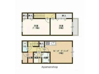 ローヤルライフ(2LDK)の間取り写真