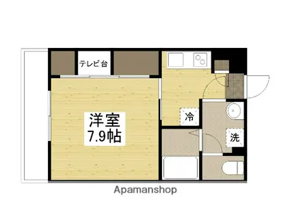 リープラス網干(1K/3階)の間取り写真