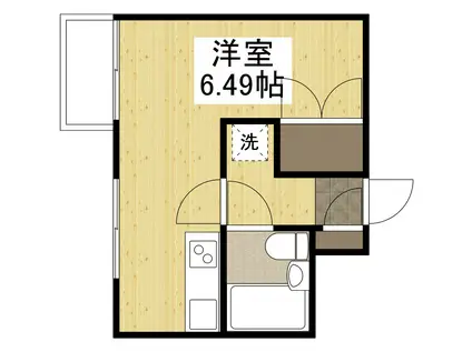 プレアール姫路龍野町(ワンルーム/2階)の間取り写真