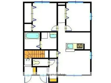 エミネントグレイスA(2LDK/1階)の間取り写真