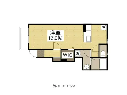 レジデンス白鳥 A棟(1K/1階)の間取り写真