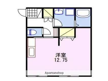 ビッグフォレスト宮上(1K/2階)の間取り写真