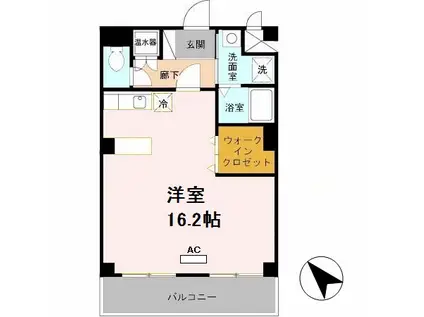 ウェスタンフォレスト(ワンルーム/3階)の間取り写真