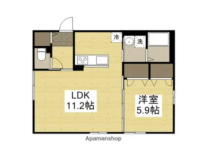 クレールメゾン(1LDK/1階)の間取り写真