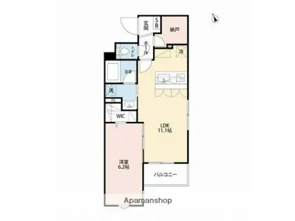 VRD姫路(1LDK/1階)の間取り写真