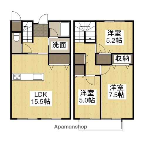 メゾンヴィサージュ(3LDK)の間取り写真