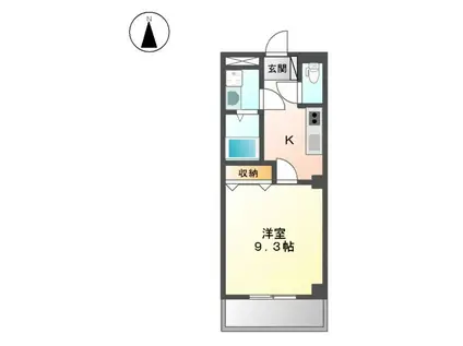 サクセスON(1K/2階)の間取り写真